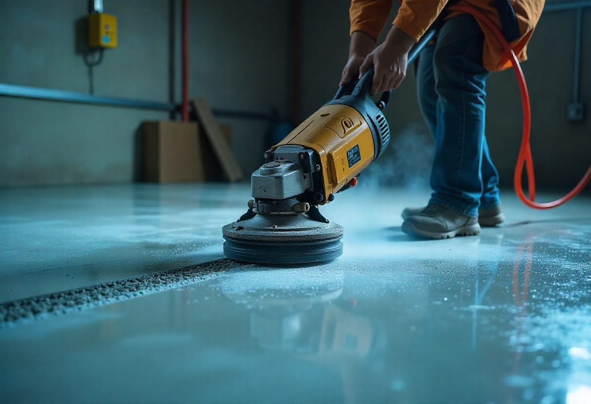 Epoxy Floor Recoating Preparation – Diamond Grinding Process in Toowoomba